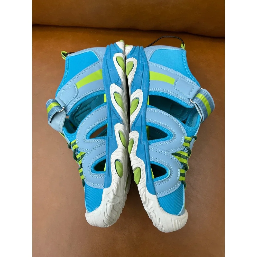 Thereabouts Rift Sandals Kids Size 5M Teal Blue New Closed Toe Water Shoes‎
